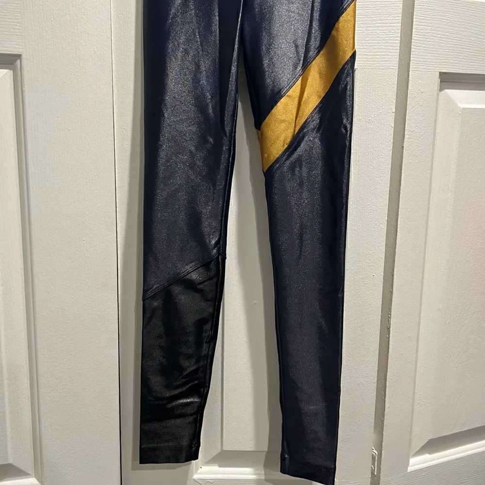 NWT Koral Navy/Black/gold Appeal Infinity Leggings, Size XS - Picture 3 of 9